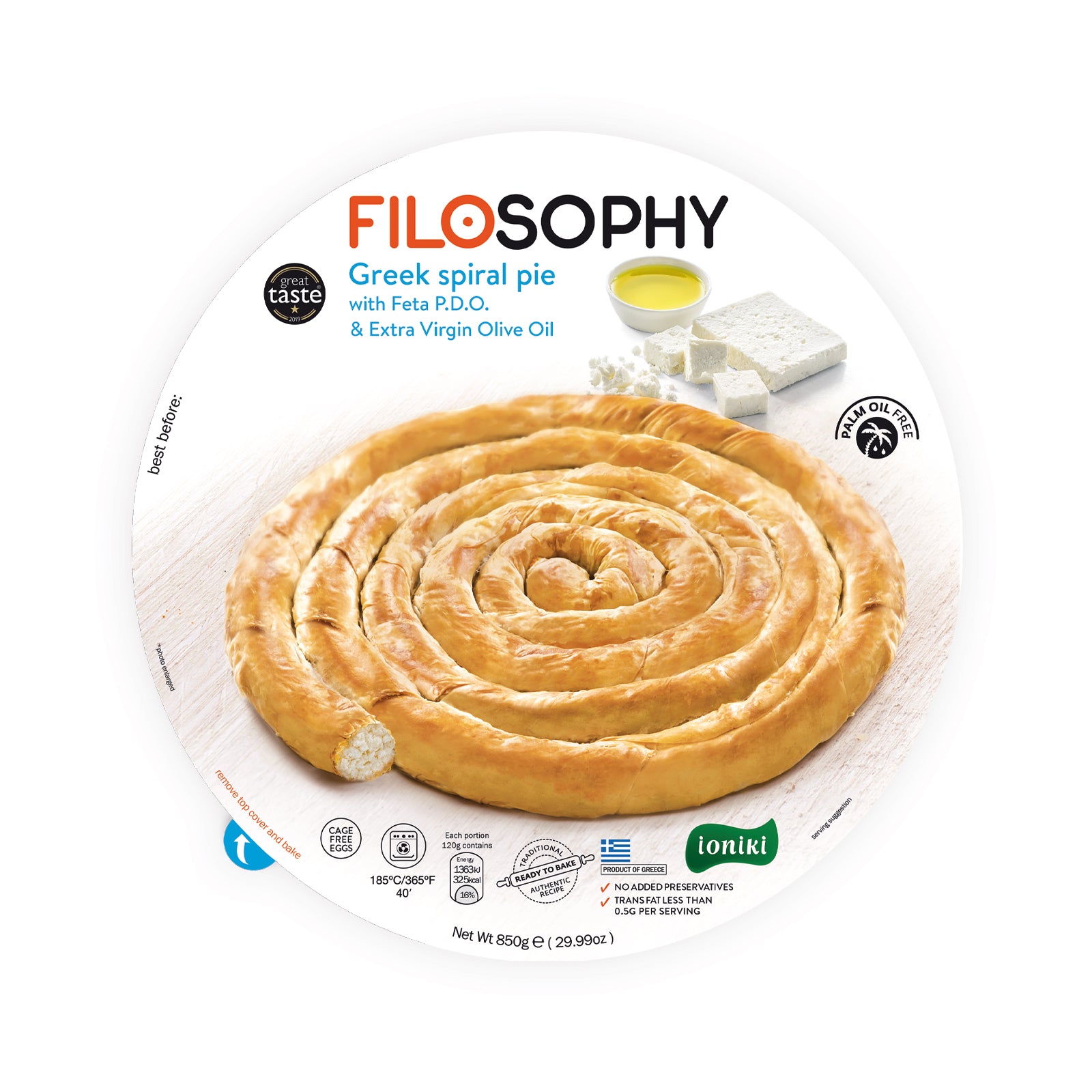 Spiral Pie with Feta Cheese