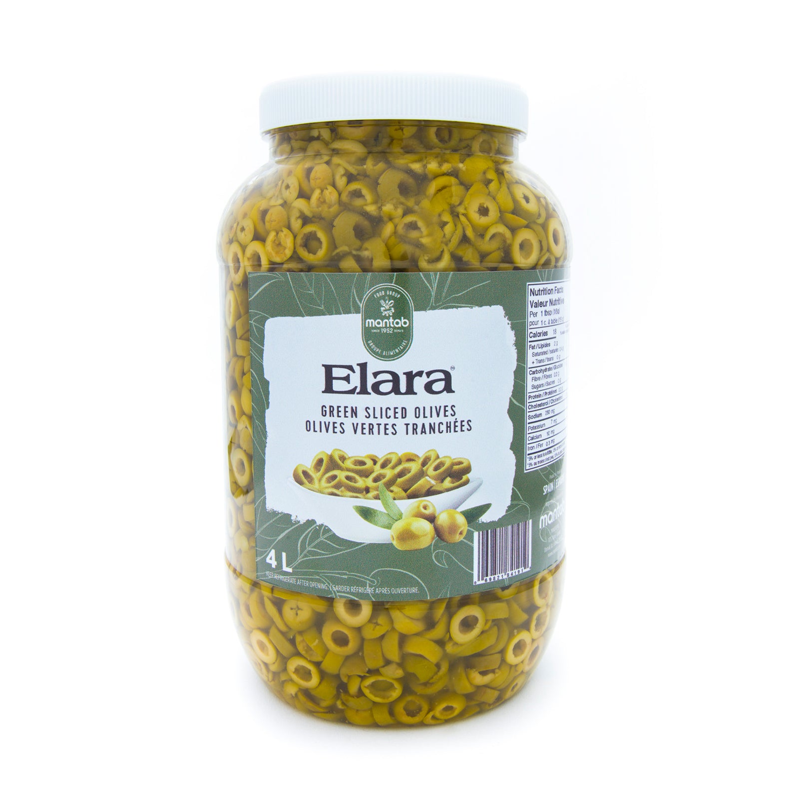 Elara Green Sliced Olives