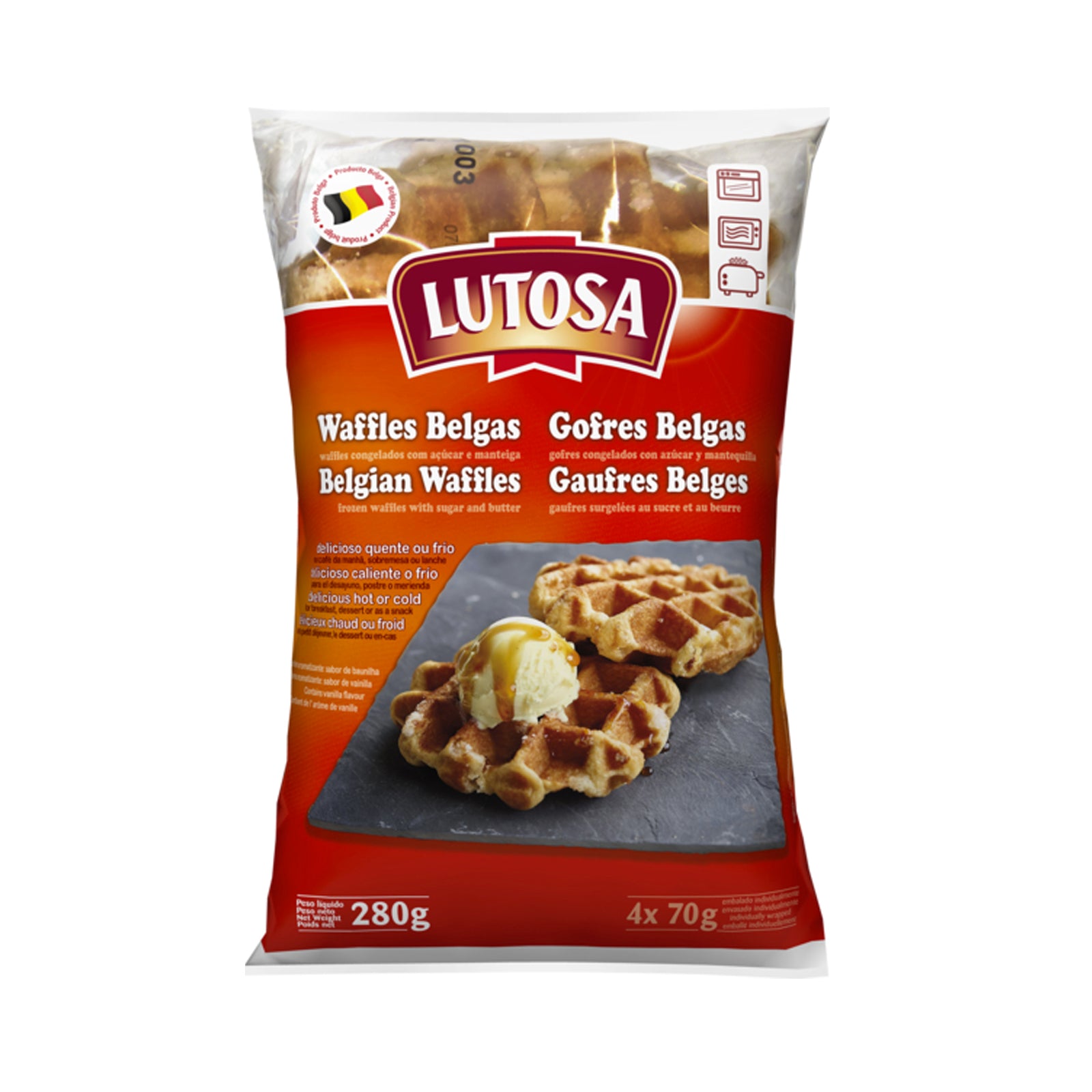 LUTOSA Belgian waffles