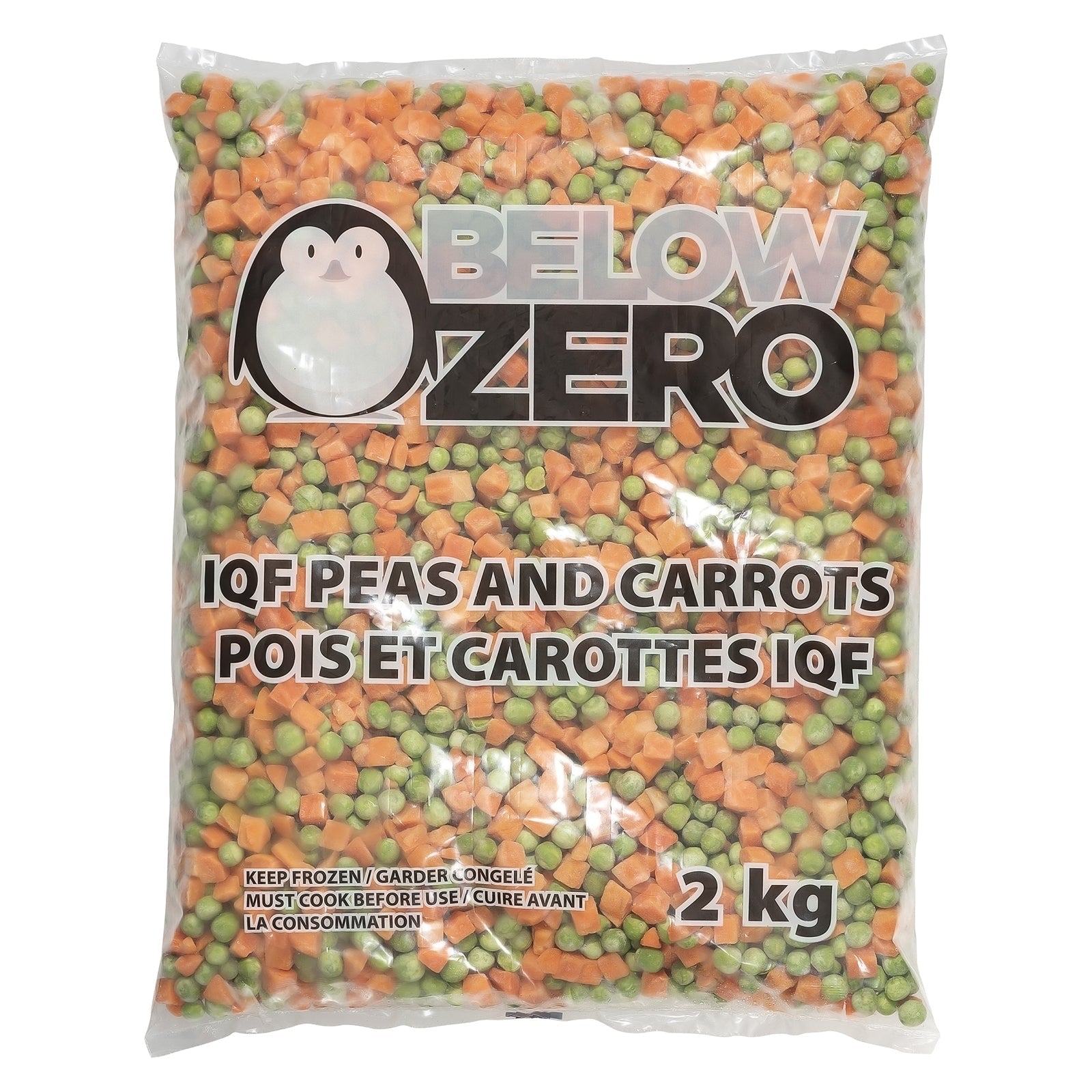 BELOW ZERO Peas and carrots