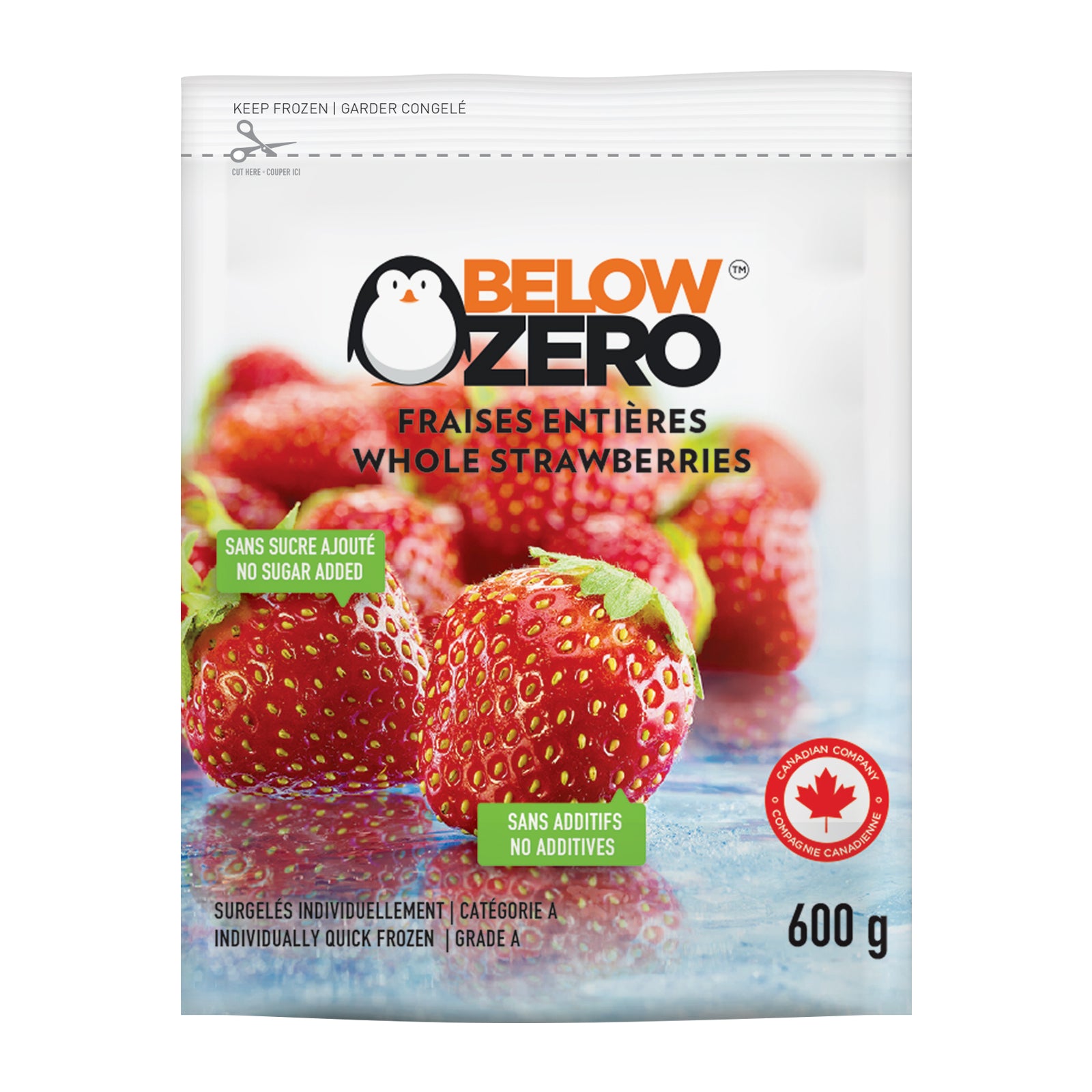 BELOW ZERO Whole strawberries