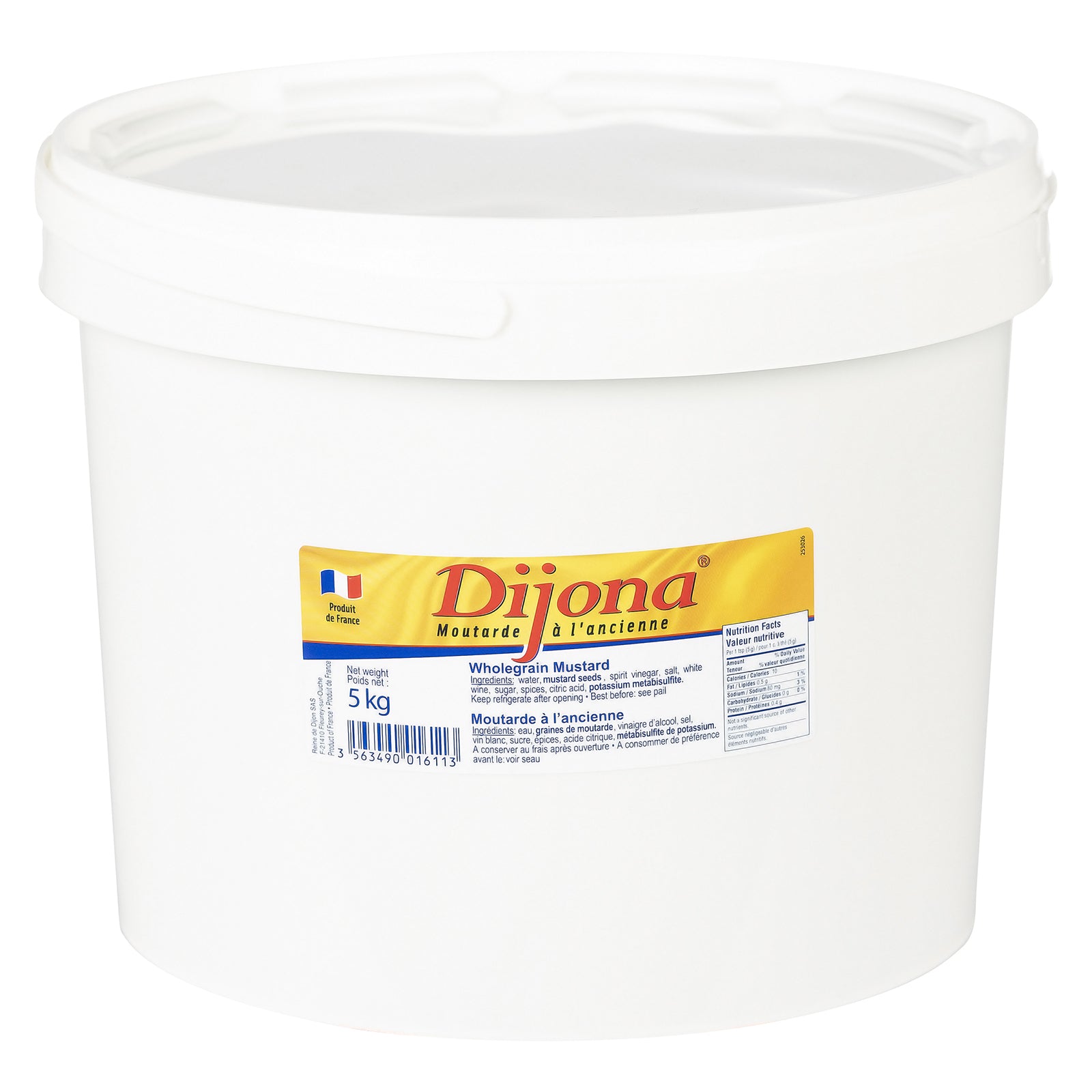 DIJONA Dijon mustard whole grain in pails