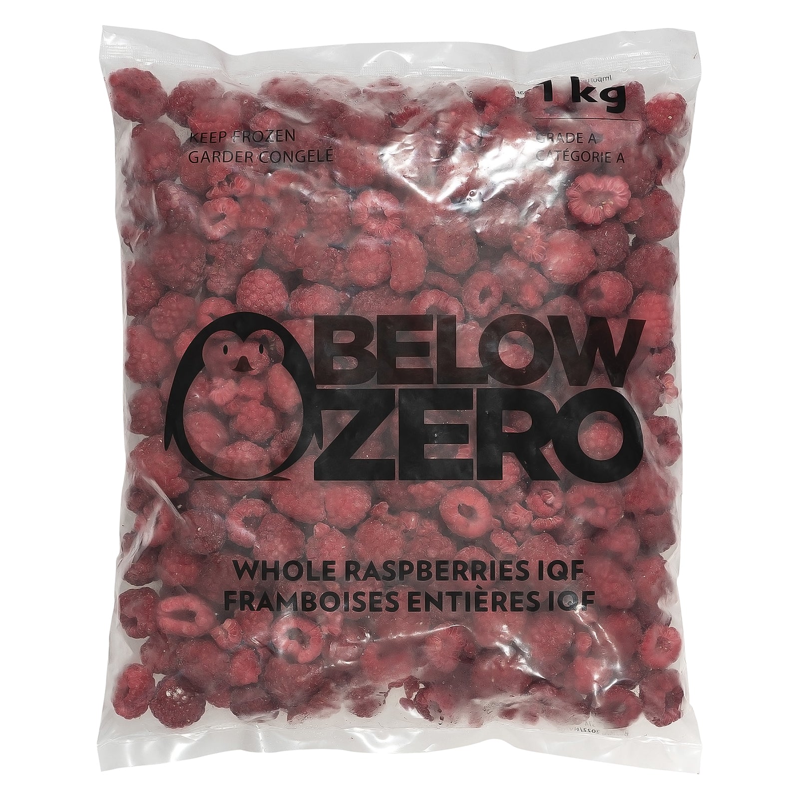 BELOW ZERO Whole raspberries