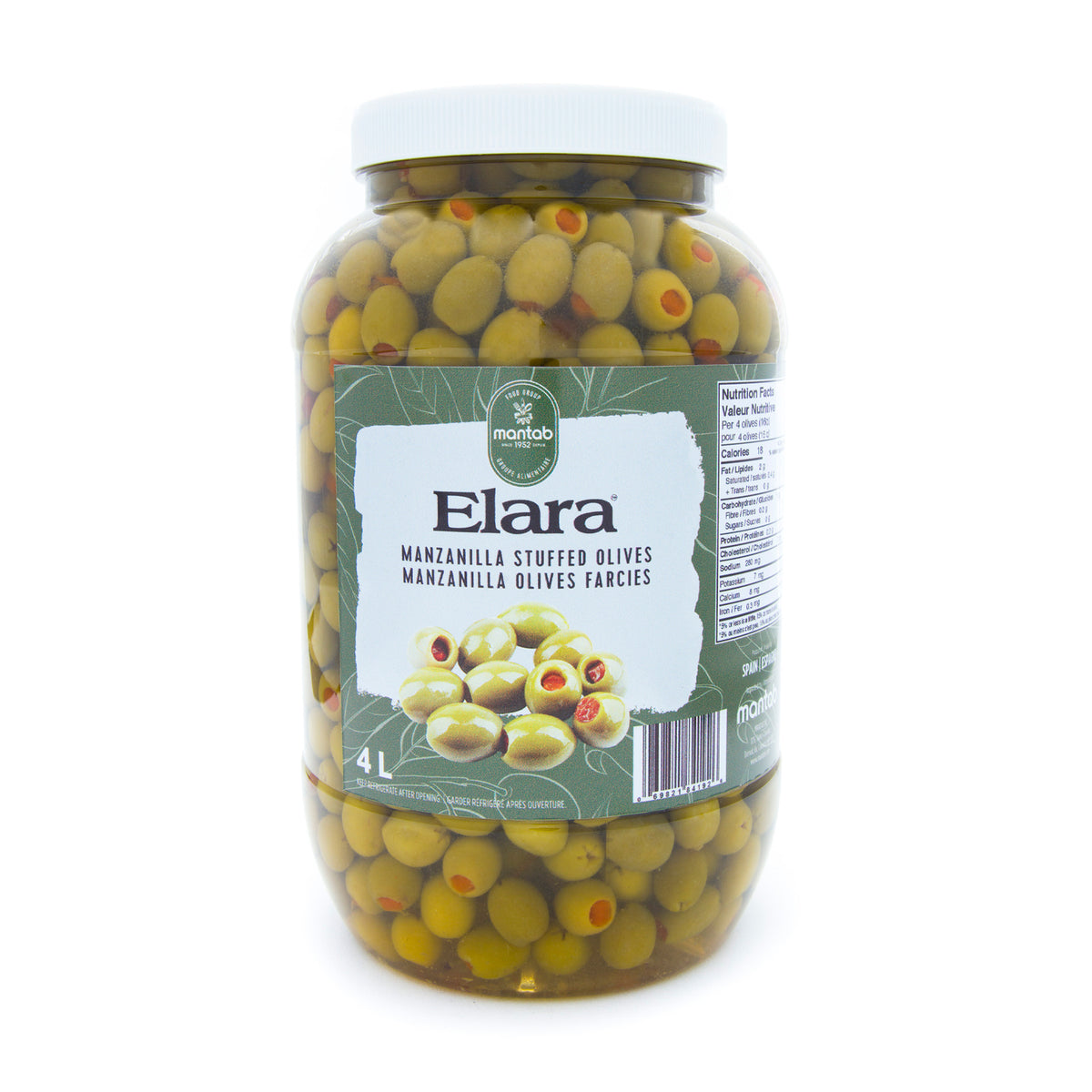 Manzanilla olives natural flavor FRUTOS DE LA TIERRA 730GR